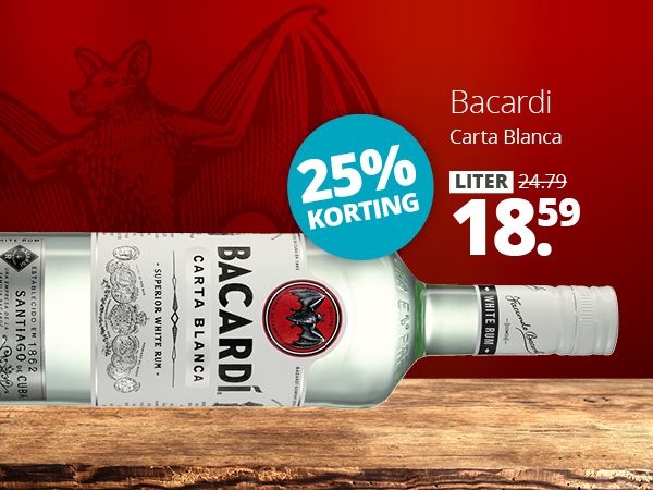 Bacardi Carta Blanca 100 cl 18.59