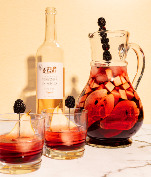 Stoofperen bramenpunch