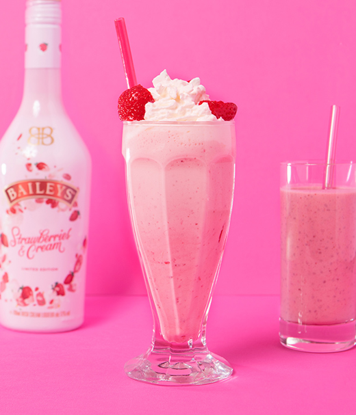 Baileys aardbeimilkshake