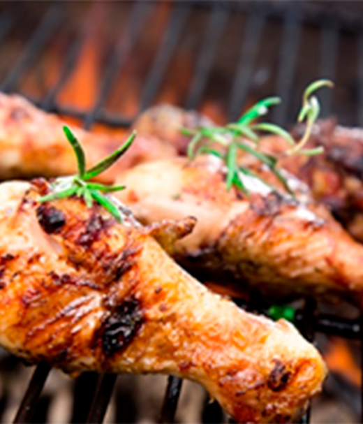 Caribische drumsticks met rum